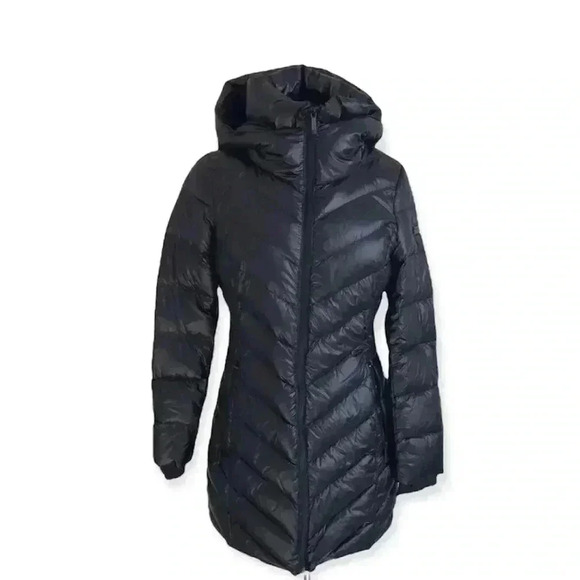 BCBG Puffer Hooded Jacket Coat Size S - Picture 1 of 9